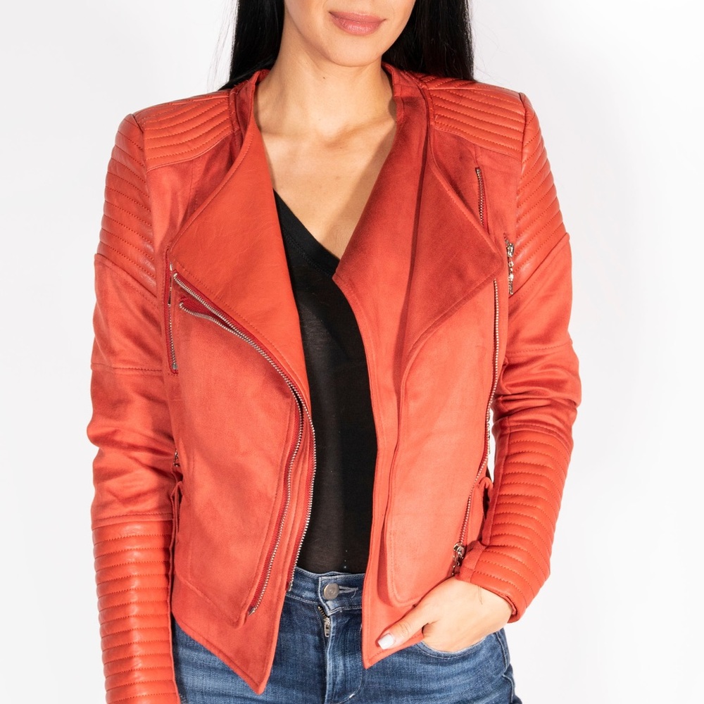Biker Jacket - Rust - Picture 2 of 6